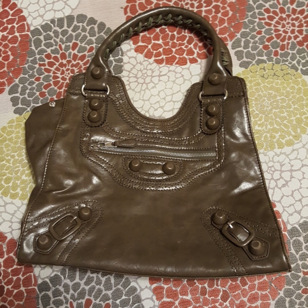 Olive green tote